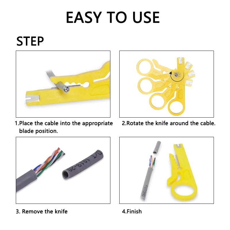 Wire Stripper Knife Crimper Pliers Crimping Tool Cable Stripping Wire