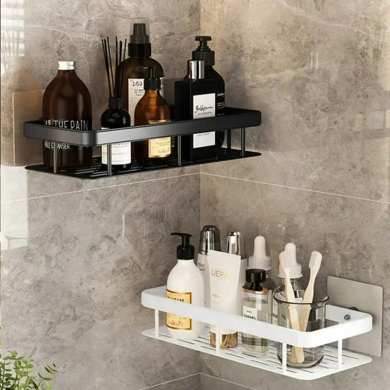 Bathroom Shelf Kitchen Storage Organizer Aluminum Alloy Shampoo Rack