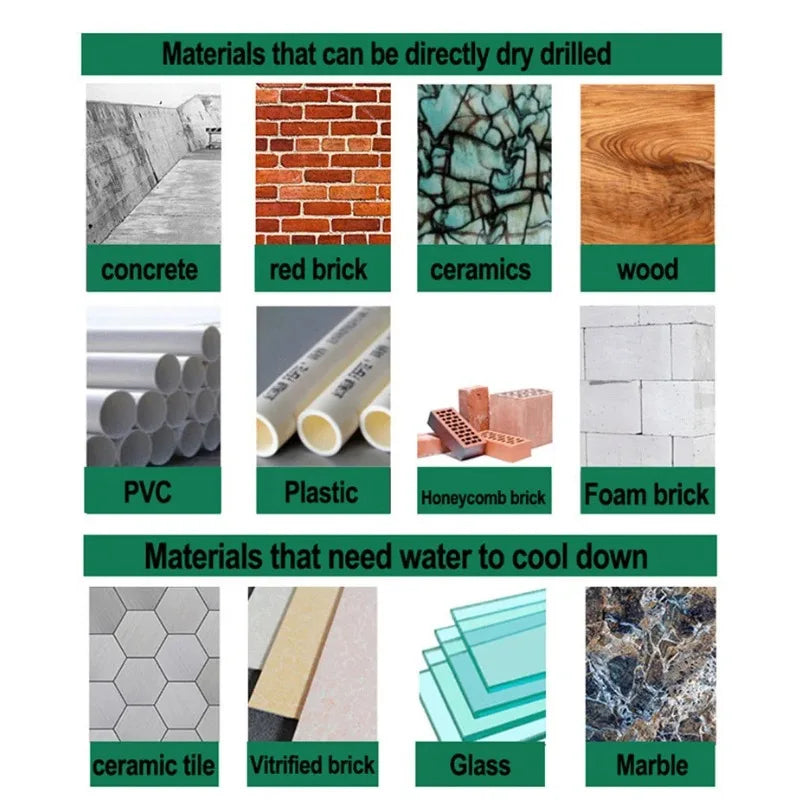 Masonry Concrete Drill Bits For Glass Ceramic Tile Brick Plastic Wood