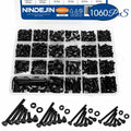 1060pcs M2 M3 M4 M5 Hex Socket Screw Set Carbon Steel Flat Round Cap