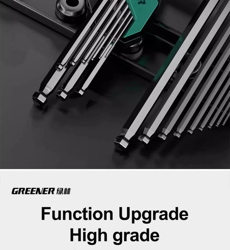 GREENERY Greener Extended Rainbow Wrench Allen Wrench Set Hex Wrench