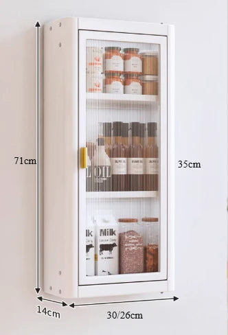 Wall-Mounted Kitchen Condiment Storage Rack – Oil, Salt & Sauce