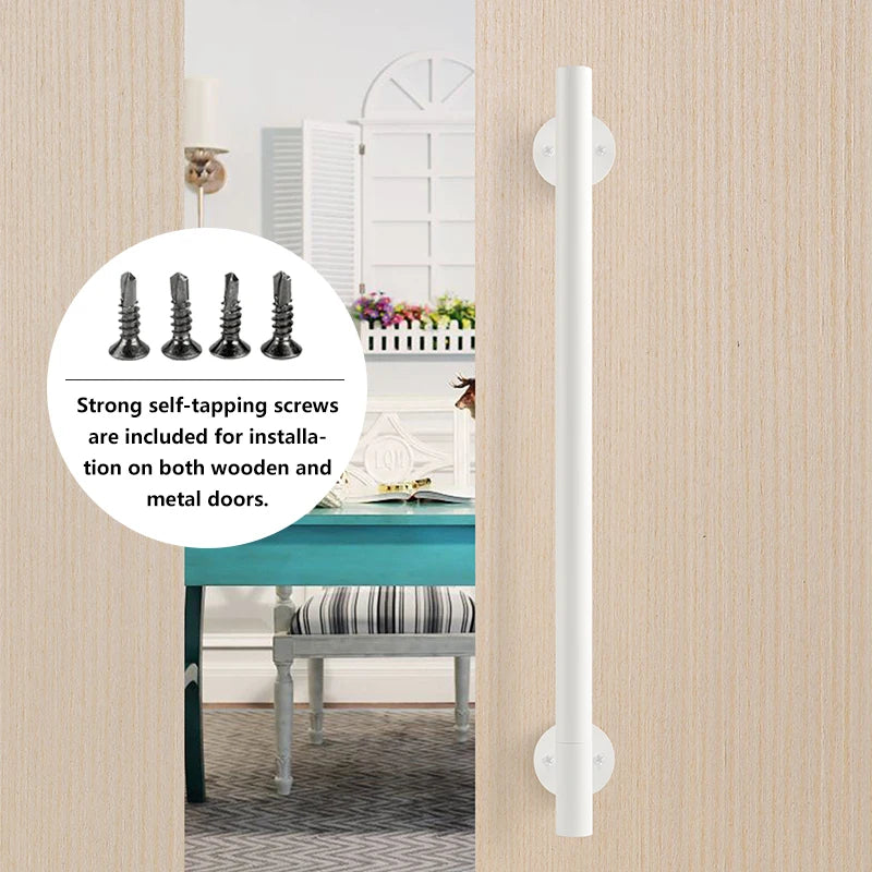 300mm Long Barn Door Handles 400mm Metal Gate Pull Handles Black