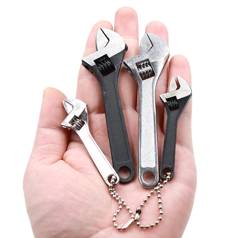 Mini 2.5/4 Inch Adjustable Spanner Open-End Wrench Tools Small Wrench