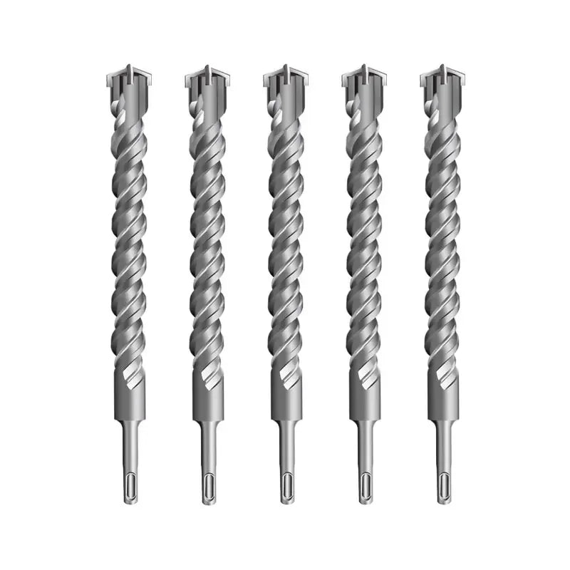 Customized Round SDS PLUS Shank Cross Tips Four Flutes Electric