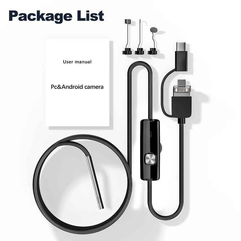 Industrial Endoscope Camera for Android 720P 3.9mm 8mm IP67