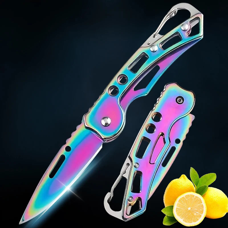 Folding Fruit Knife Stainless Steel Meat Cleaver Kitchen Knife with