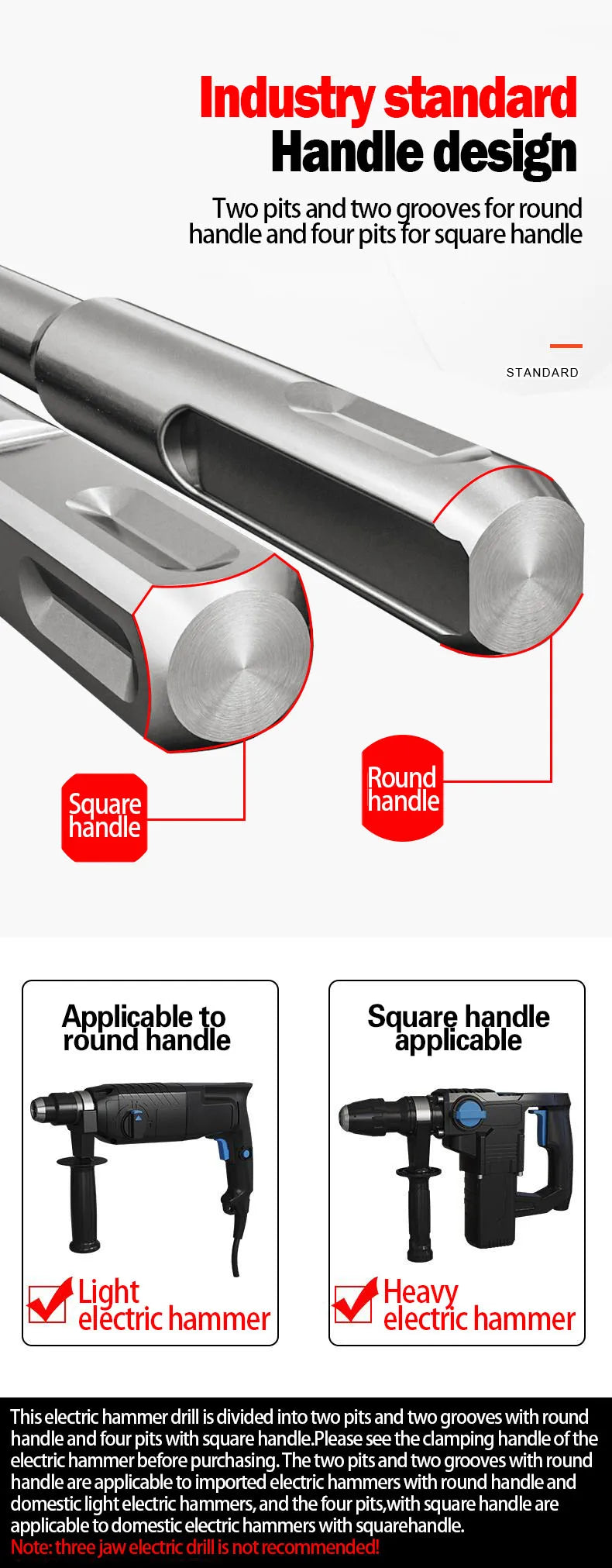 Cross Tips 4 Cutters Concrete SDS Plus Drill Bit 110mm 150 200