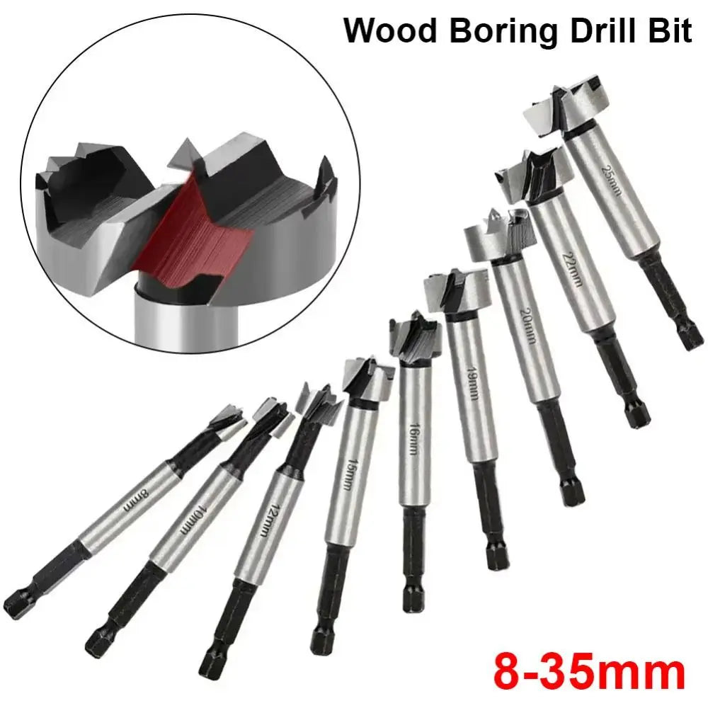 High Carbon Steel Forstner Boring Drill Bits Multi-Tooth 1/4