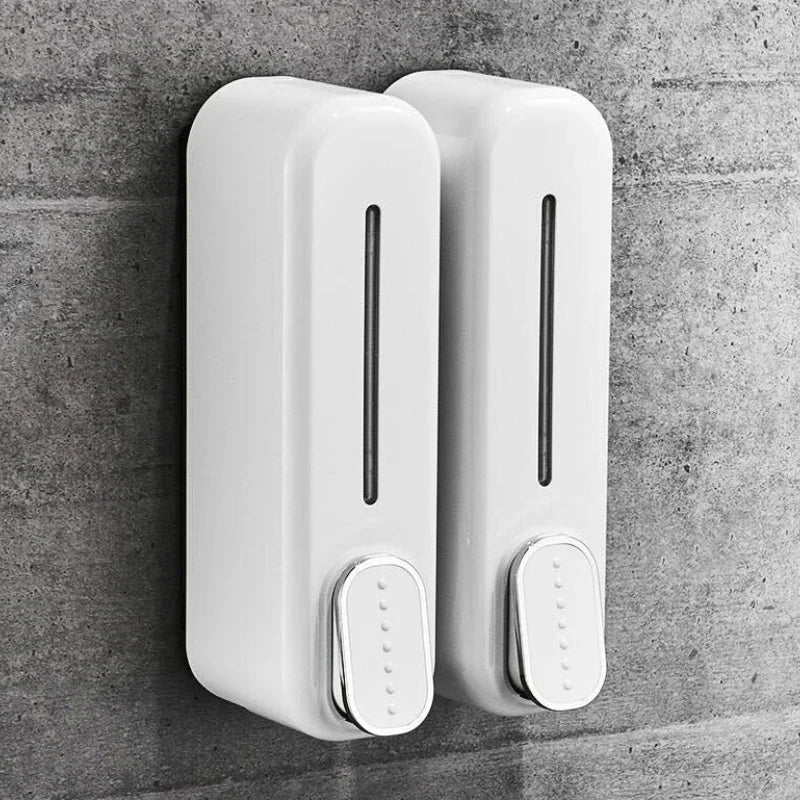 350ml Wall Mount Soap Dispenser Manual Shampoo Shower Gel Dispenser