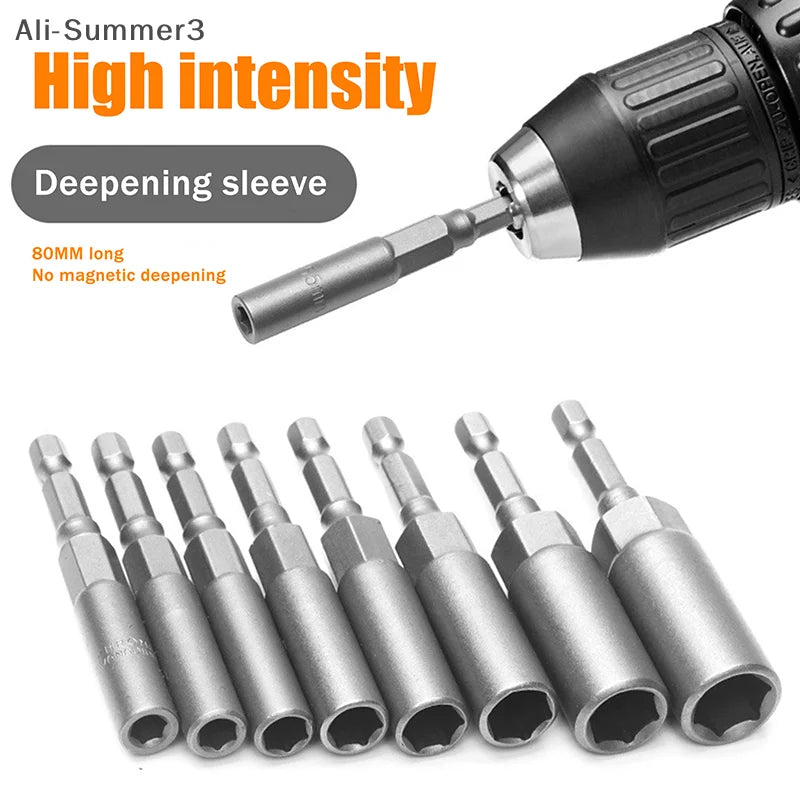 Electric Nut Driver Drill Bit Set 5.5-19mm - Full Set