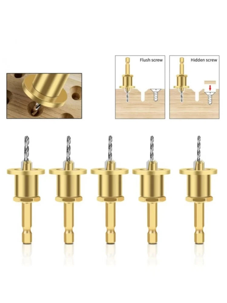 1/5Pcs CNC Adjustable Hexagonal Handle Cutter Woodworking Tools