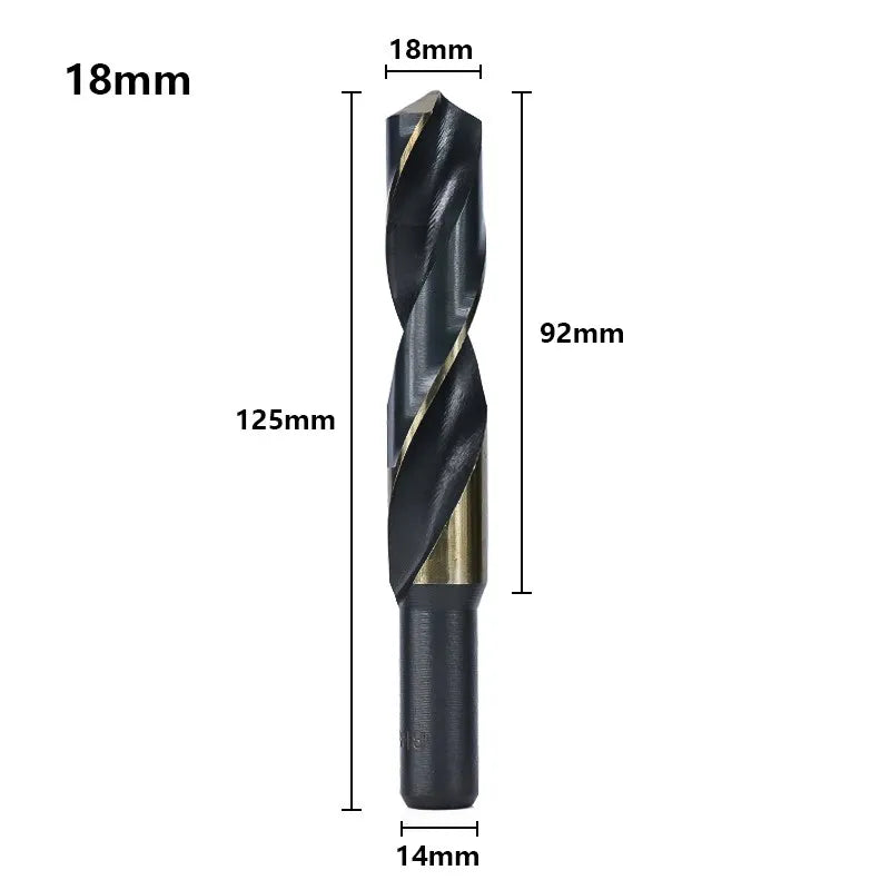 HSS Reduced Shank Twist Drill Bit — 14mm to 25mm Large Diameter for