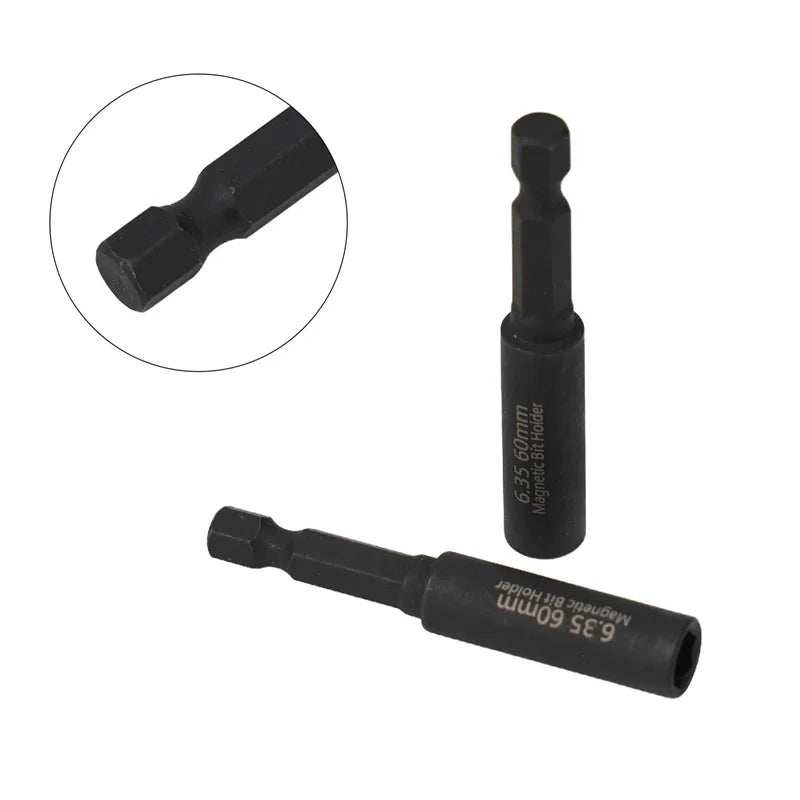 2/5 pieces magnetic extension screwdriver drill bit hexagonal shank