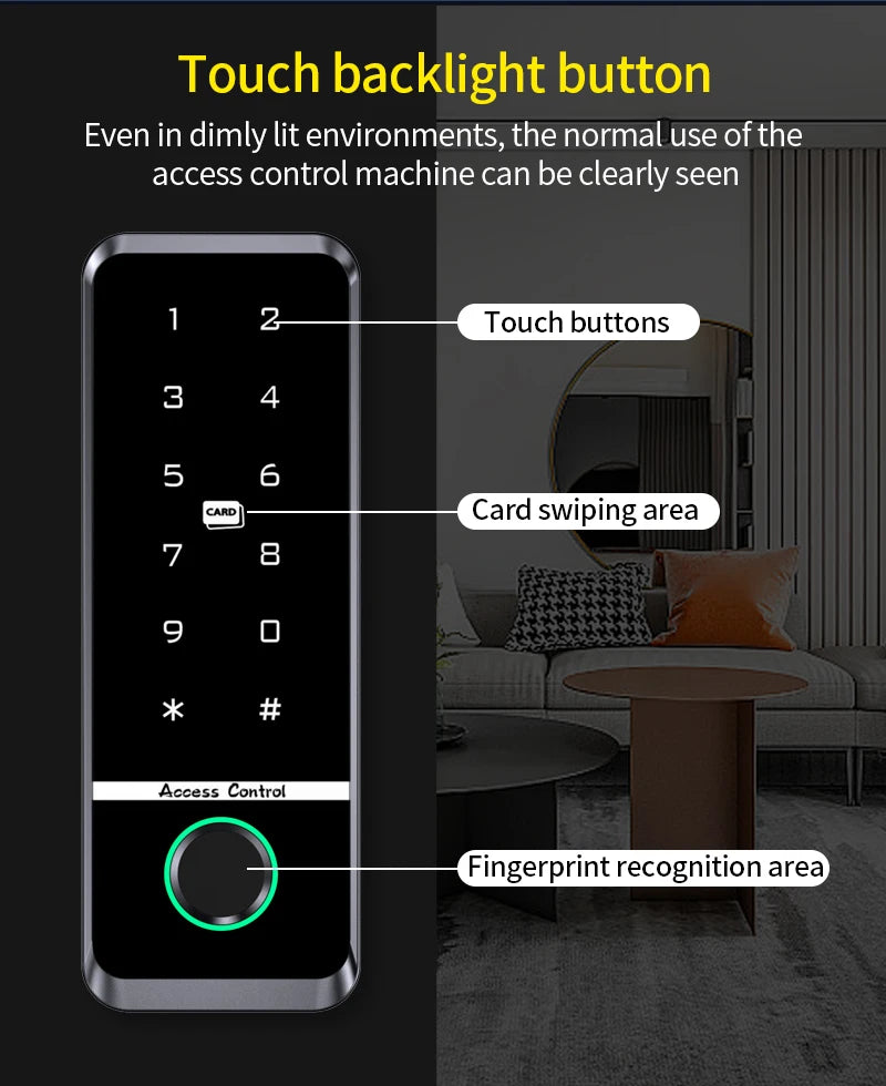 Fingerprint Access Control System IP66 Waterproof Biometrics Outdoor