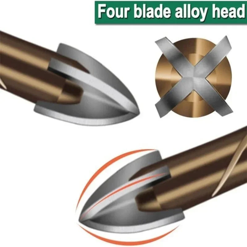 Masonry Concrete Drill Bits For Glass Ceramic Tile Brick Plastic Wood