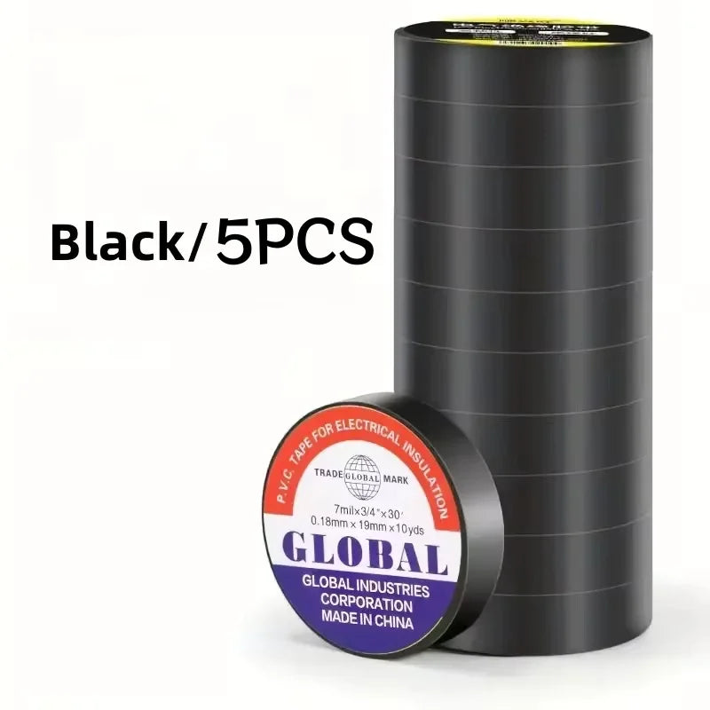50m high-temperature resistant black rubber electrical tape-durable