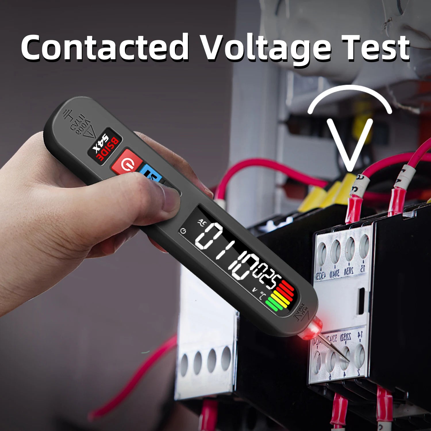 BSIDE Voltage Tester Pen 12V-300V Non-Contact Detection Leakage Live