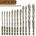 Four-Flute Sawtooth Eccentric Drill Bit Set — 3mm  - View 1