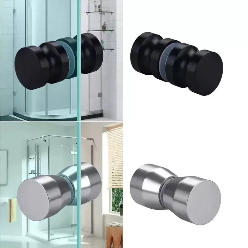 Stylish Shower Glass Door Handle,Sliding Shower Doors Knob,Double