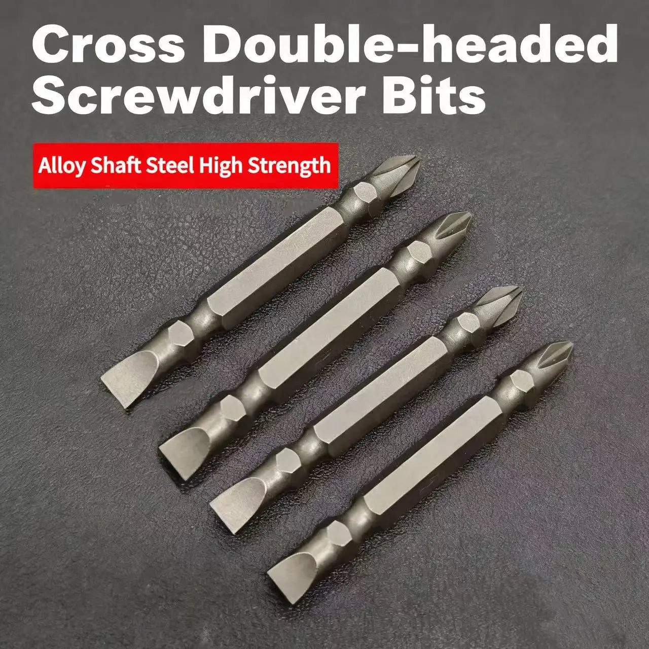 Dual-Ended Drill Bit: 2-in-1 Bit with Flathead