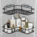Bathroom Corner Triangle Shelf  Wall Mounted Storage Shelves Shampo...