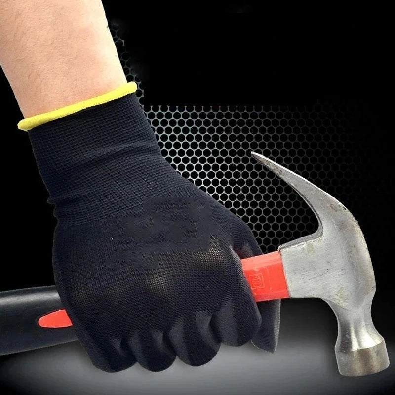 10/30 Pair Logo Free Polyurethane Gloves Safety Work Gloves Repair