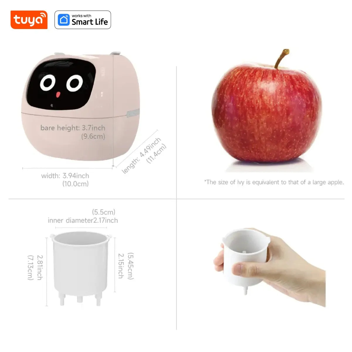 Tuya Ivy Smart Planter Gen1 – AI Sensors & 49+ Expressions