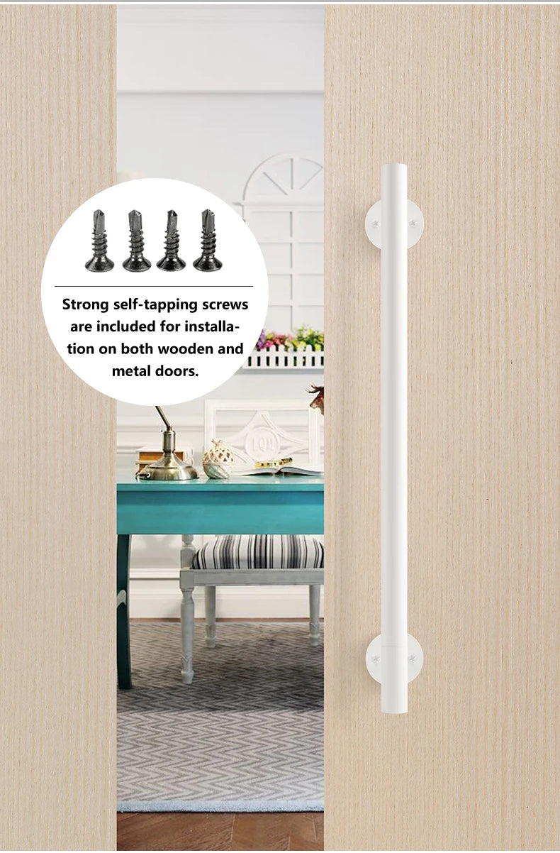 300mm Long Barn Door Handles 400mm Metal Gate Pull Handles Black