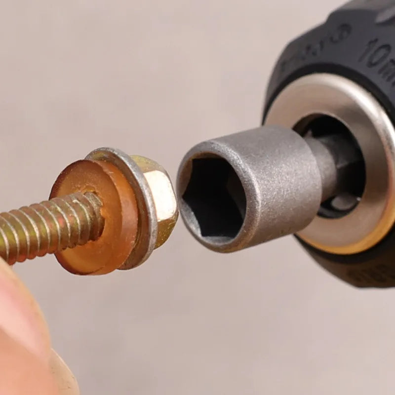 Hex Shank Hexagon Nut Driver Drill Bit Steel Socket Electric