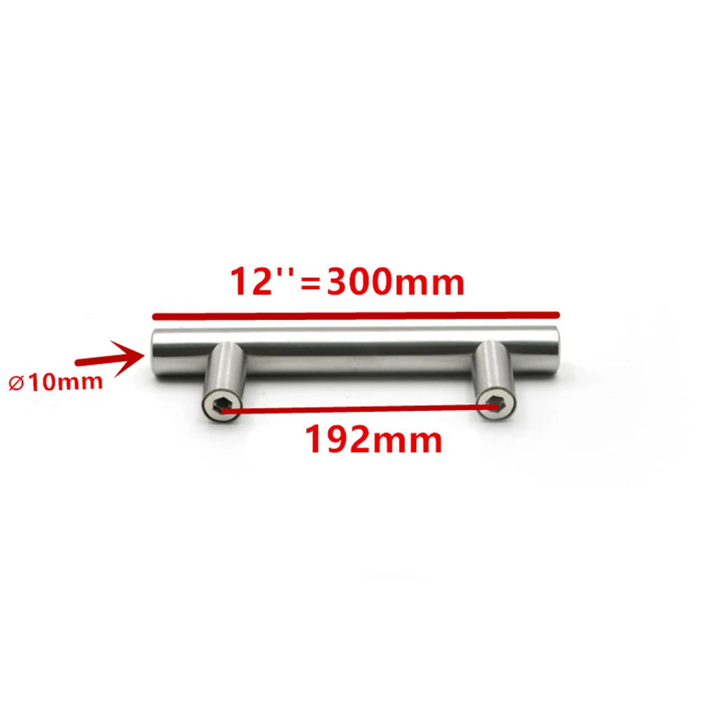 2-14 Inches Handles Stainless Steel Silver T-Type Drawer Cabinet