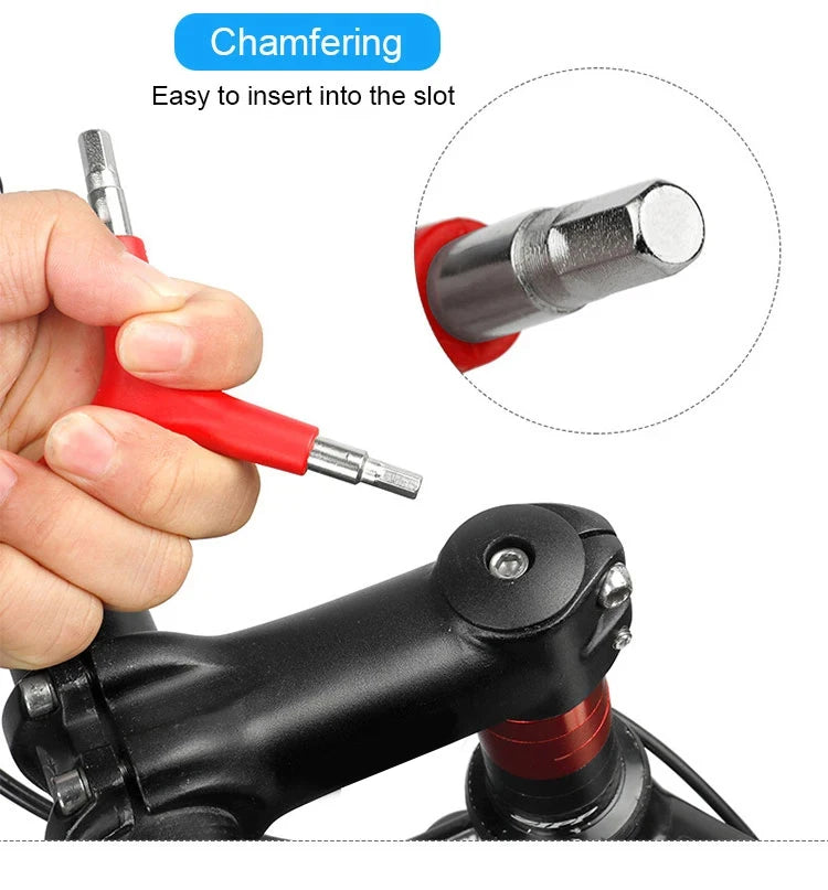 Hex Wrench Y-Type 3 Way 4/5/6mm Spanner Bicycle Repair Tools