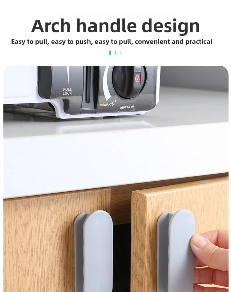 2Pcs New Multipurpose Cabinet Knob Furniture Knobs Plastic Self