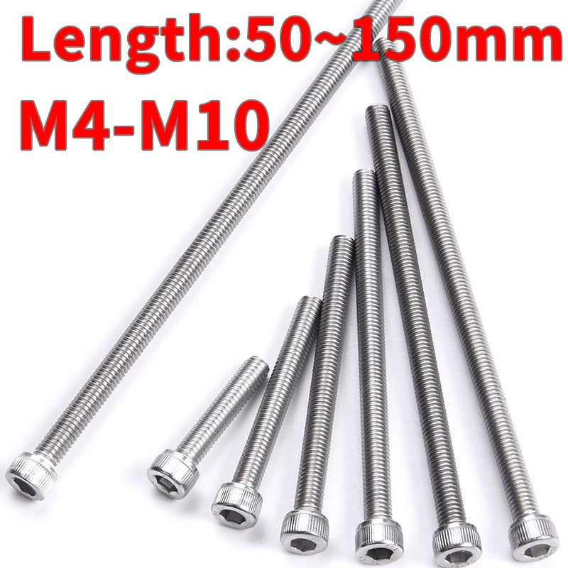 M3 M4 M5 M6 M8 M10 Hex Socket Bolt 304 Stainless Steel Full Tooth Cup