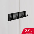 Black Golden Folding Robe Hooks Towel Hanger Nail Free Installation