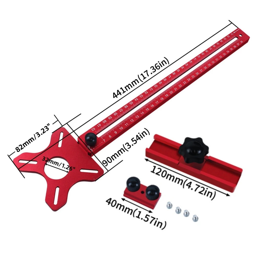 3 in 1 Router Milling Groove Bracket Woodworking Cutting and Milling
