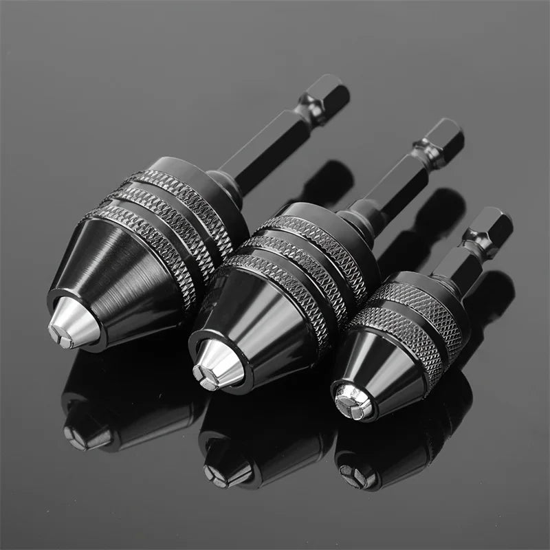 0.3mm-8.0mm Mini Keyless Chuck Electric Drill Bits Collet Converter