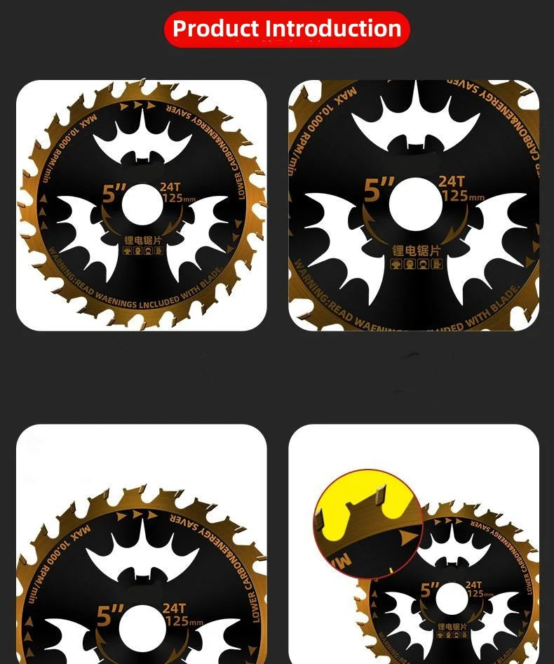 Circular Saw Blade for Wood Cutting – 4" to 7.25" Electric Woodworking Saw Blade 24T Alloy 110–185mm