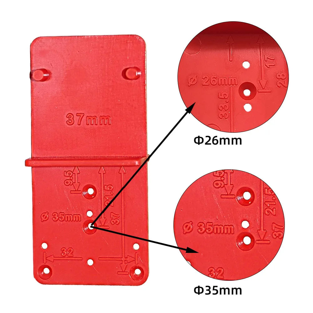 Hinge Hole Drilling Guide Positioning Mark Template 26/35/40mm Hing