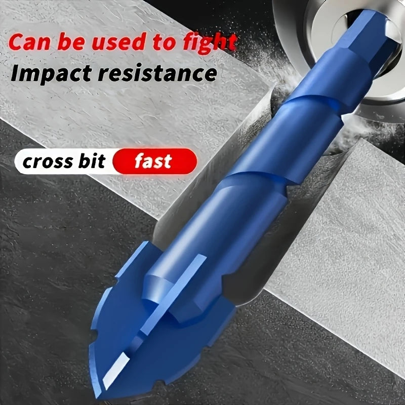 Professional Carbide Four-edge Serrated Drill Bit Set For Tile