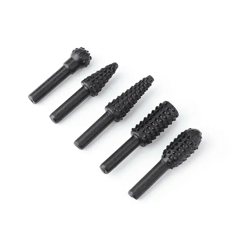 5-Piece Woodworking Knife Blade Drill Bit Set — 1/4" Shank Cutting