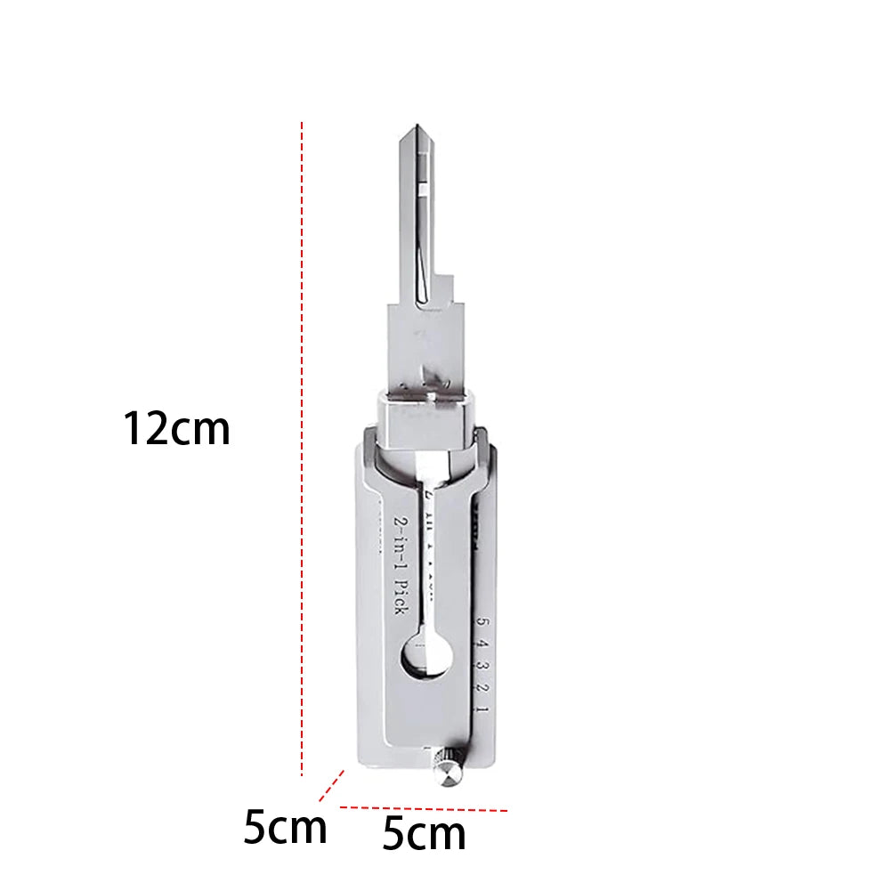 SS001 Stainless Steel Precision Tool 2 In 1 Key Decoder Hook