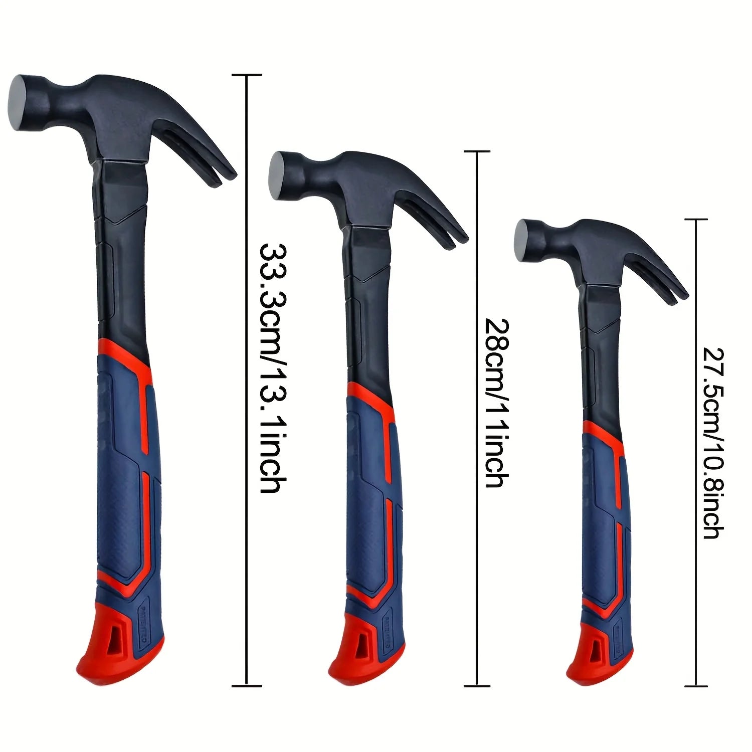 Multi-Purpose High Carbon Steel Claw Hammer with Ergonomic Handle &