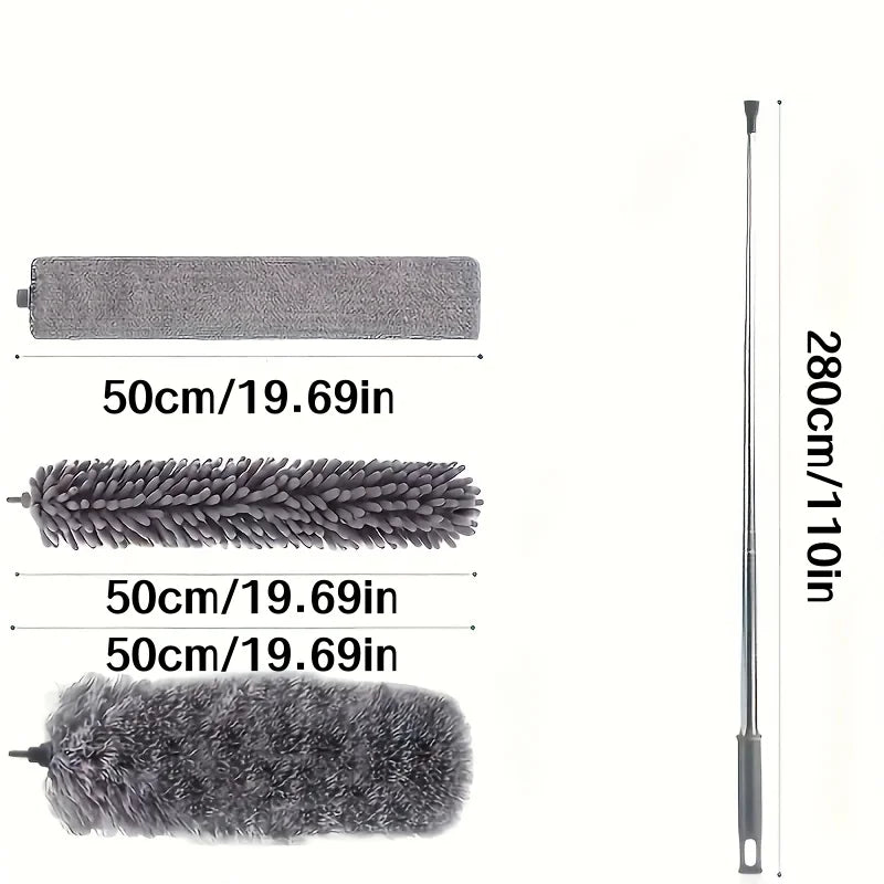4-Pack Extendable Telescopic Feather Duster – High Ceiling & Fan