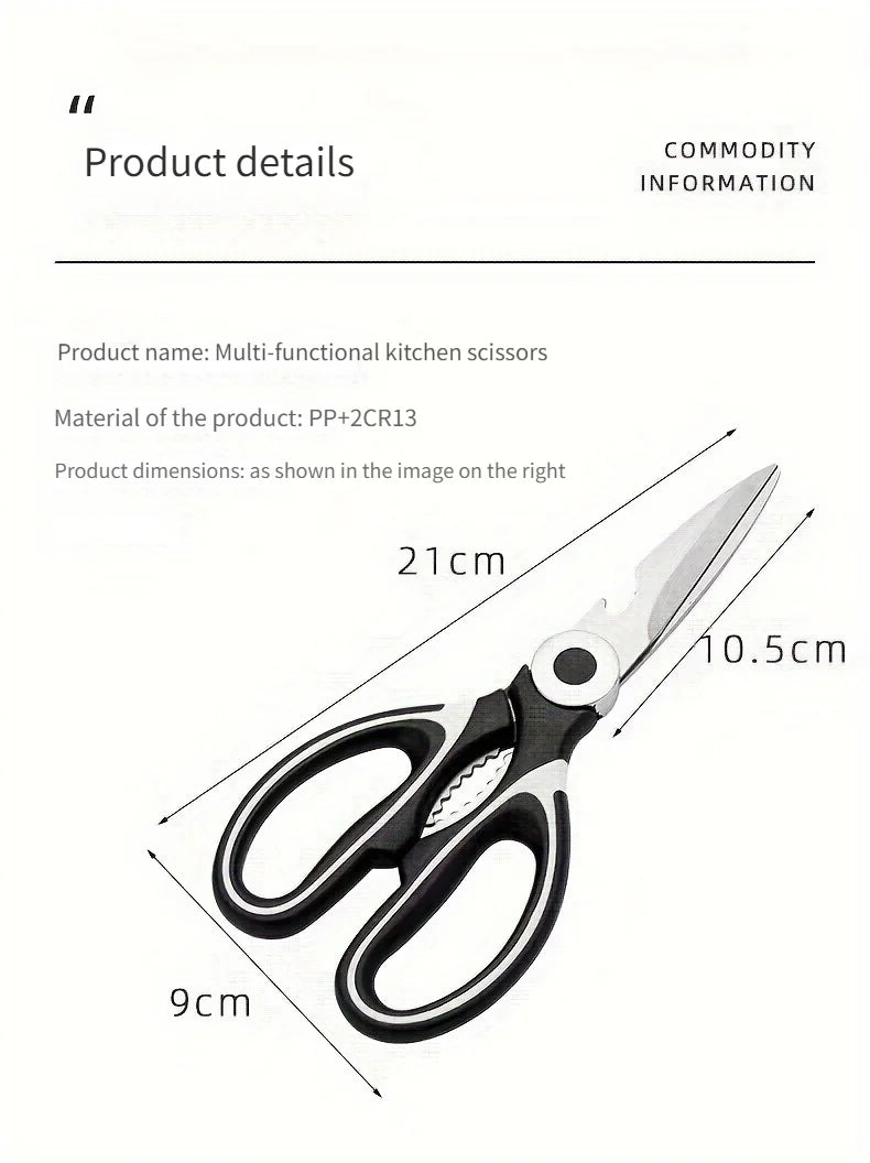 Multifunctional kitchen scissors Household fish cutting meat scissors