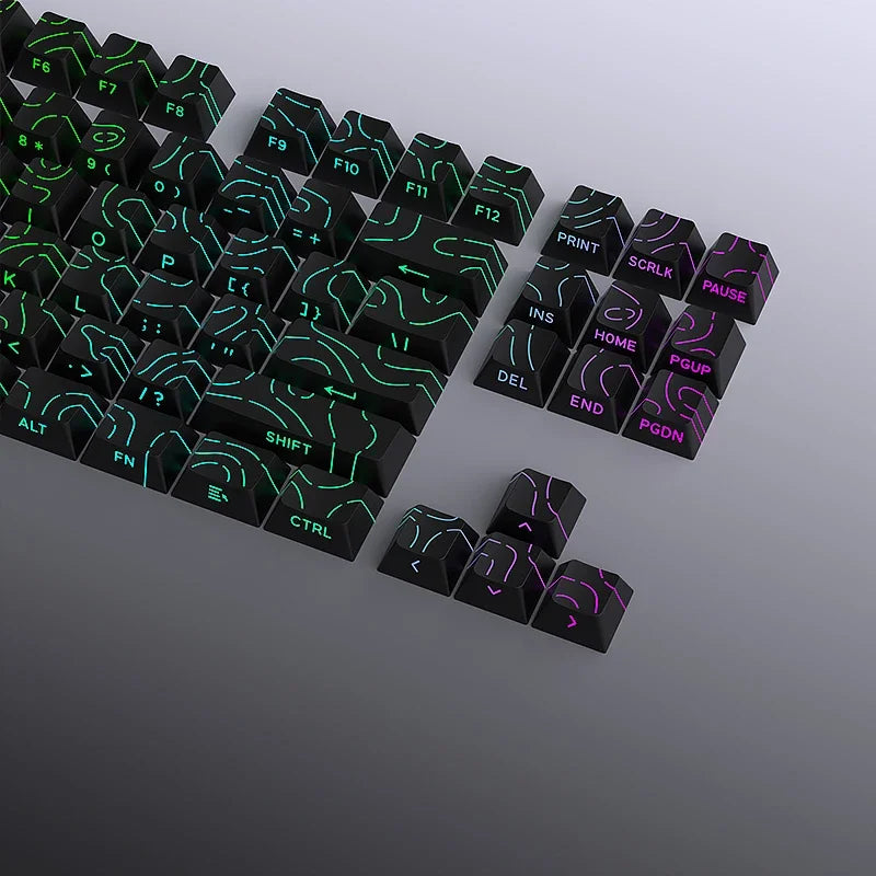 Contour 4.0 Side Engraved Keycap PBT Translucent 97 Key Gaming