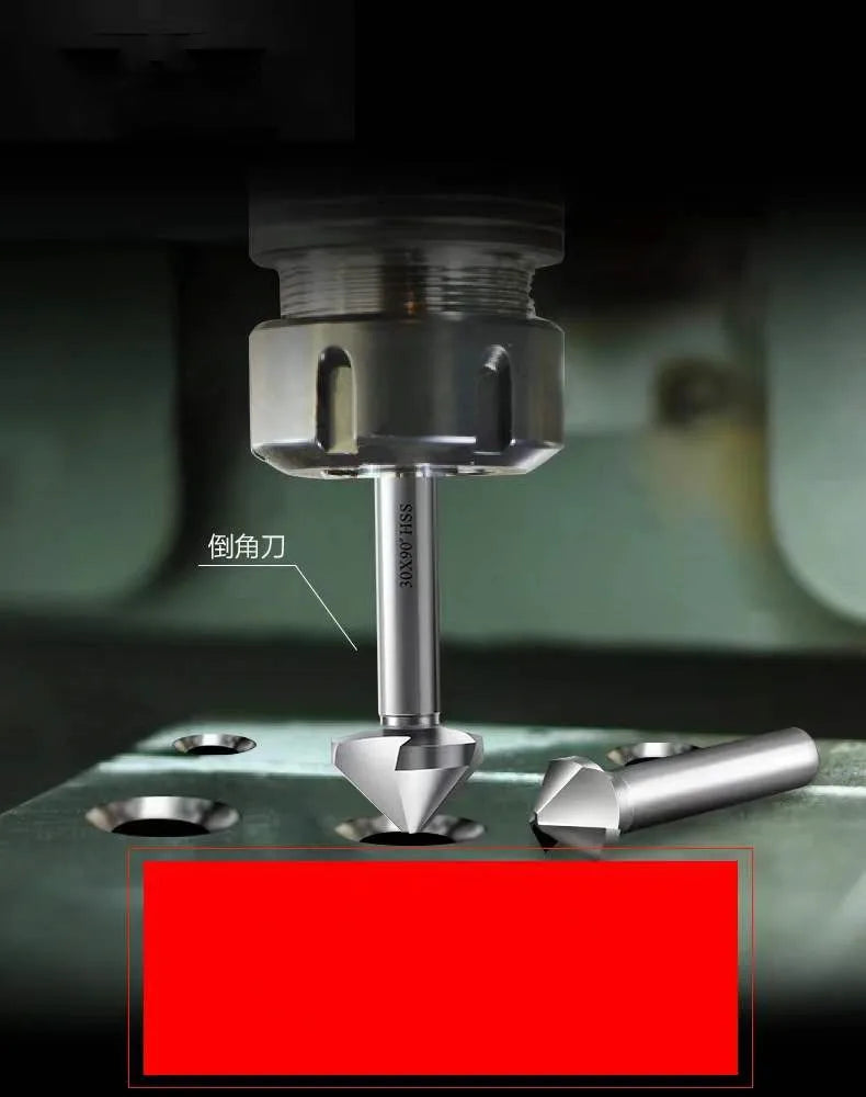 3 Flute 120 degree HSS Countersink chamfering too Wood Steel Chamfer