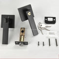 Black Door Handle Door Handle Lock Square Channel Privacy Mask Inte...