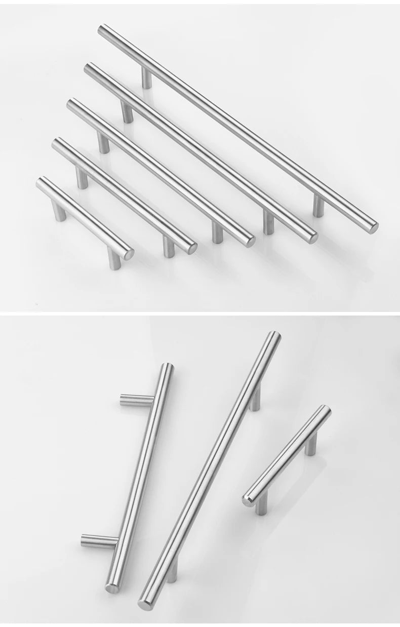 Diameter 10mm Stainless Steel Kitchen Door Cabinet T Bar Handle Pull