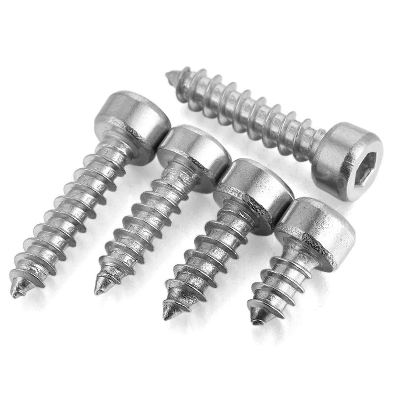 20/55pcs M2 M2.6 M3 M4 M5 M6 Hexagon Hex Socket Cap Head Self Tapping